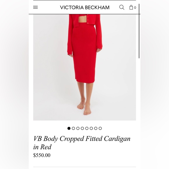 NWT Victoria Beckham Current Cardigan - Picture 2 of 8